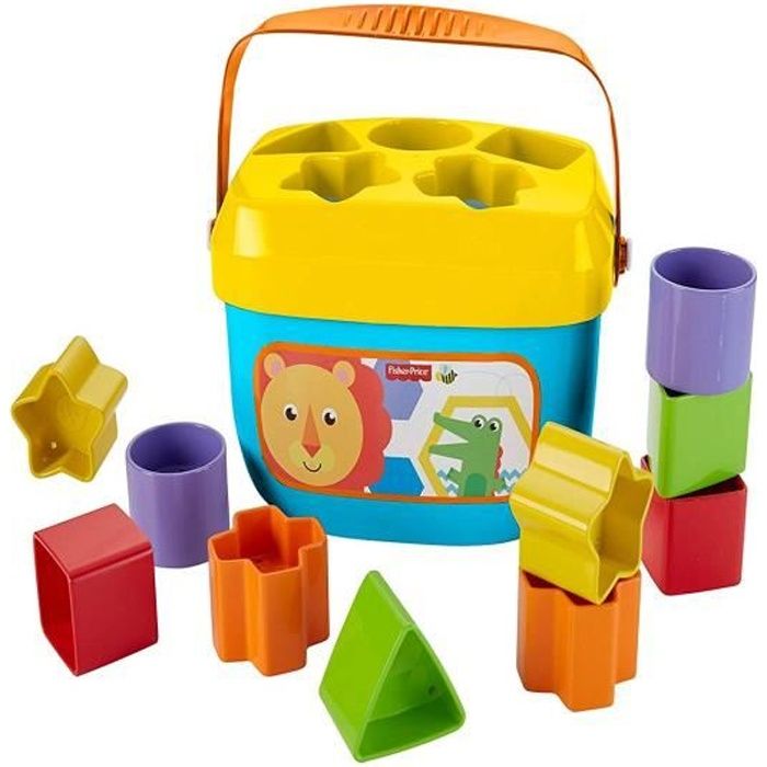 Fisher Price Mon Trieur De Formes Jouet Bebe Boite Avec 10 Blocs Pour Apprendre A Trier Et A Empiler Couleurs Vives 6 Mois Et Cdiscount Jeux Jouets