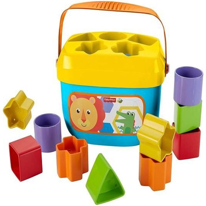 Jouet d'empilage et de tri - FISHER PRICE - Mon Trieur de Formes - 10 blocs - Couleurs Vives - Mixte