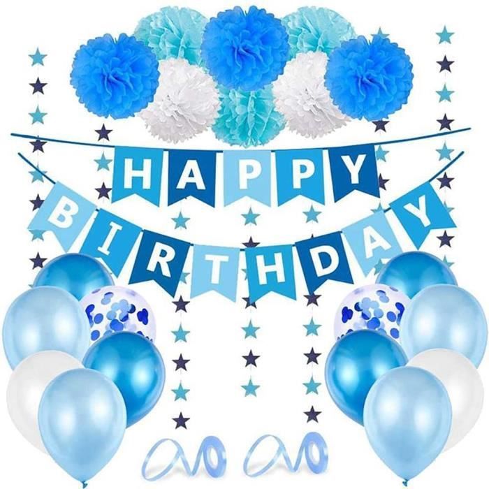 Decoration Anniversaire Enfant Ballon Anniversaire Banniere Joyeux Anniversaire Happy Birthday Ballon Pour Les Fetes D Annive 677 Cdiscount Maison