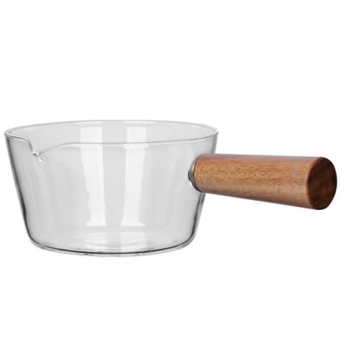 pot de lait en verre avec poignee en bois pot de cuisson pour la soupe a la salade cuisiniere a gaz lijfk29481 cdiscount electromenager