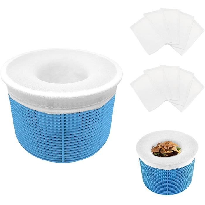 EKKONG Lot De 30 Chaussettes Skimmer Piscine – Filtres Élastiques Nylon Ultra-Fin Pour Panier Écumeur