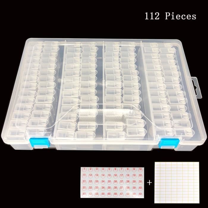 Boîte De Rangement Pour Diamants De Broderie - 30 Compartiments Transparents, Portable, Idéale Pour L'artisanat