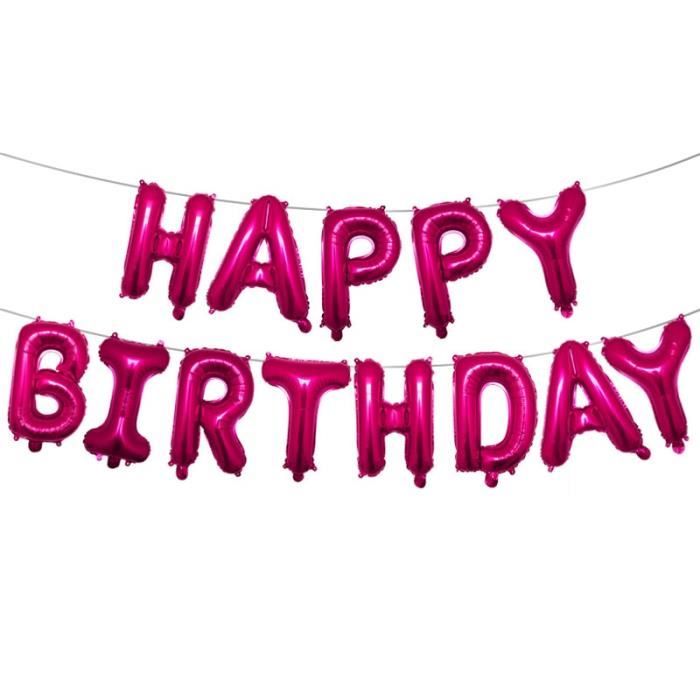 Rose Rouge Ballon Bleu Joyeux Anniversaire Lettre Decoration De Fete D Anniversaire Ballon En Aluminium Cdiscount Maison Rose Rouge Ballon Bleu Joyeux Anniversaire Lettre Decoration De Fete D Anniversaire Ballon En Aluminium Cdiscount Maison