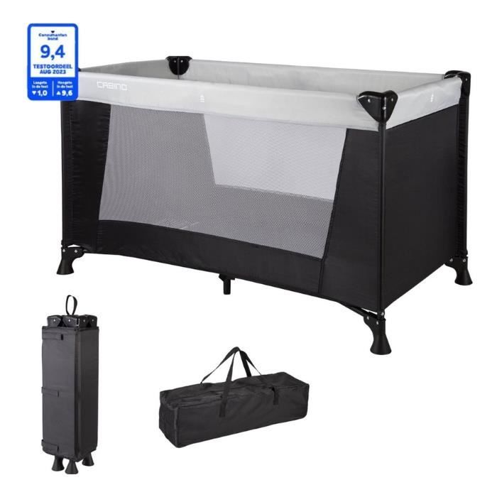 Lit Parapluie Bebeconfort Soft Dreams - Léger, Pliable - 0-3 Ans (15kg) - Graphite