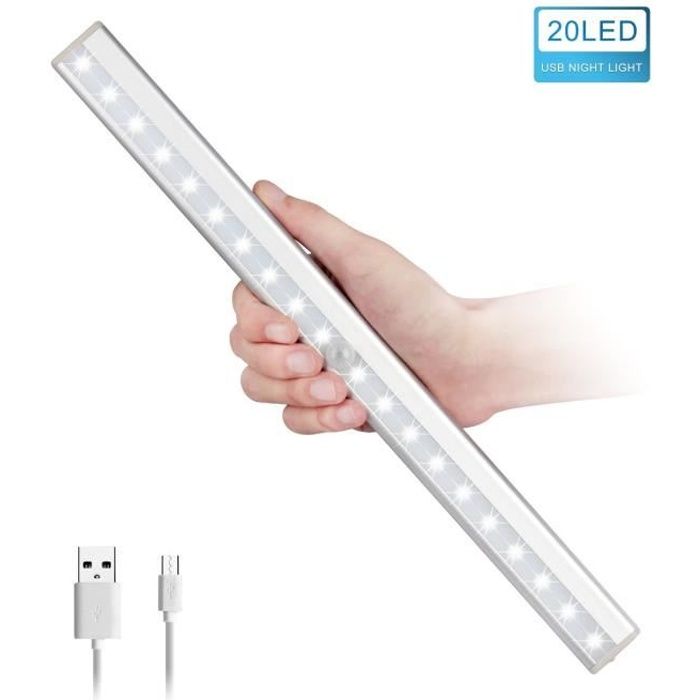 Lampe De Placard Detecteur De Mouvement 20led Sans Fil