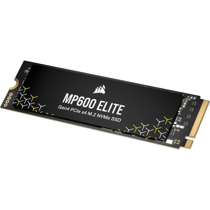Disque SSD interne – CORSAIR – MP600 ELITE 1TB Gen4 PCIe x4 NVMe M.2 SSD – Sans dissipateur