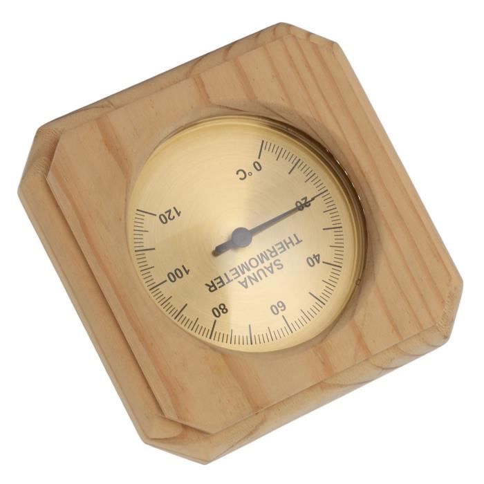 Thermomètre Celsius de sauna Thermomètre de Sauna en Bois Mesure de la