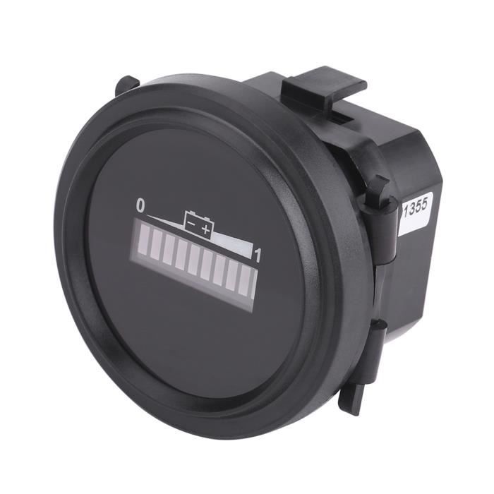 Jauge De Batterie Numérique LED 12V à 72V Avec Compteur Horaire - Pour Voiture, Scooter, Moto, Golf