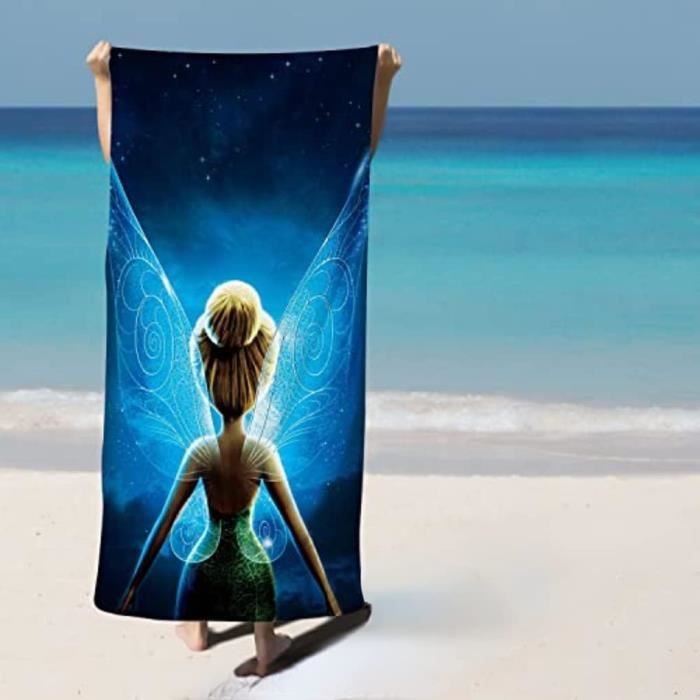 Serviette De Plage Barbie Microfibre 90x170 Cm - Grande Taille - 240 G/m² - Pour Piscine, Plage, Douche