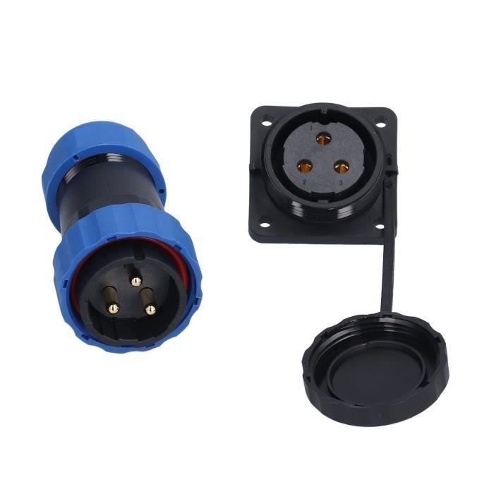 Connecteur étanche IP68 TY28 4 Broches 45A - Mâle Femelle Sans Soudure Pour Panneau - 5