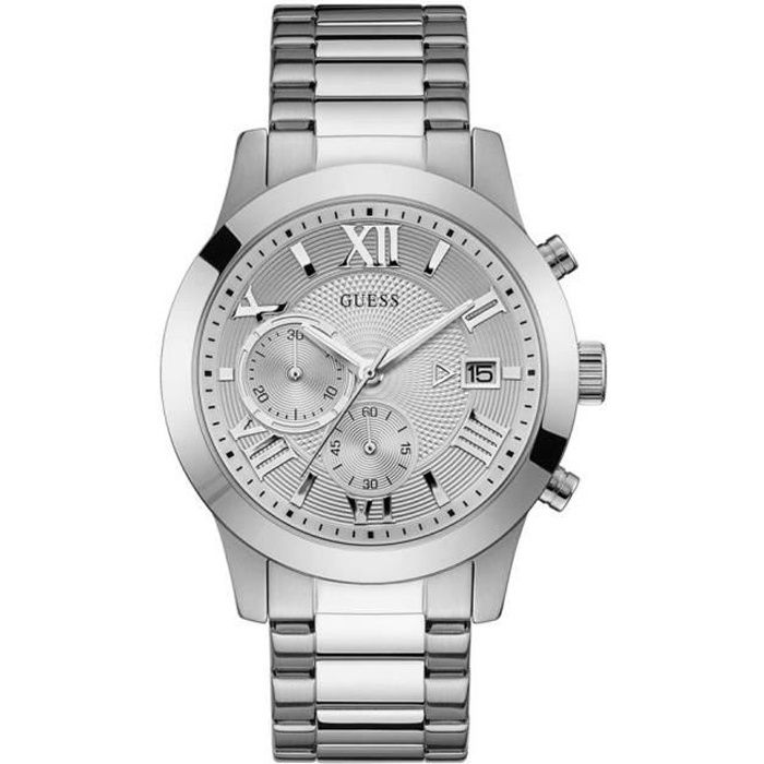 Montre guess shop argent homme