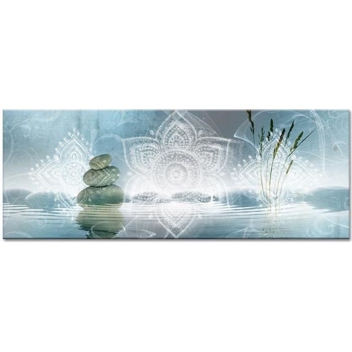 Tableau Deco Panoramique Zen Detente Zen 80x30 Cm Achat Vente Tableau Toile Cdiscount