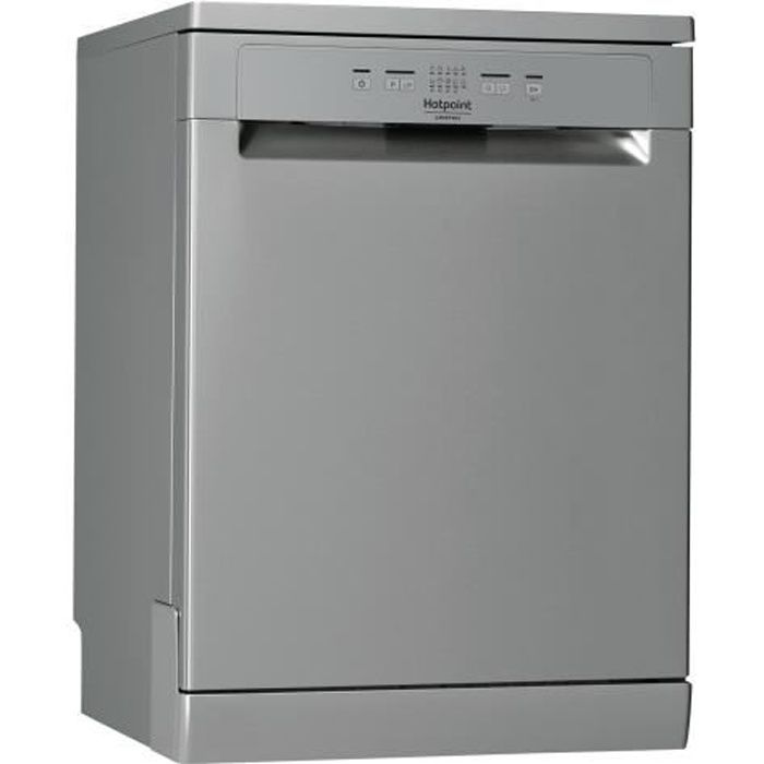 Lave-vaisselle Hotpoint Ariston HFC 2B+26 X - Pose libre - Gris - Capacité 14 couverts - Départ différé