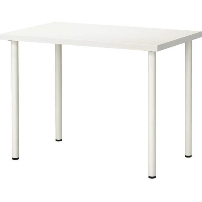 Ikea Linnmon Adils Table Bureau Blanc 100 X 60 Cm Achat Vente Bureau Ikea Linnmon Adils Table Bure Soldes Cdiscount