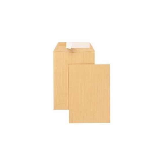 Lot 25 Pochettes Kraft Armé Auto-adhésives - Format C4 (229x324 Mm), 130g, à Soufflets 30 Mm - La Couronne