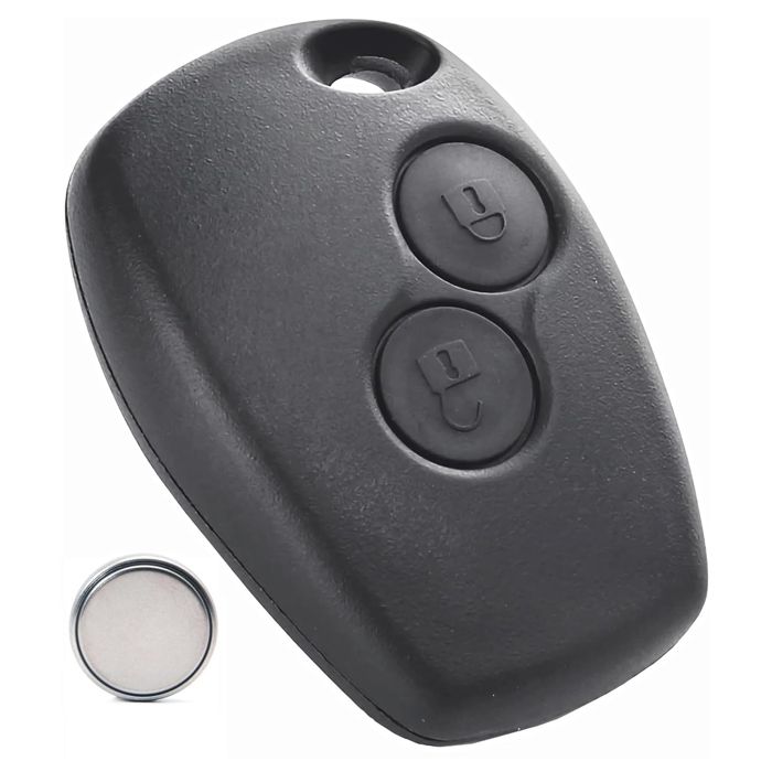 Coque Clé Télécommande Renault 3 Boutons - Compatible Clio 3, Kangoo 2, Twingo 2... - Sans Lame - Remplacement Facile