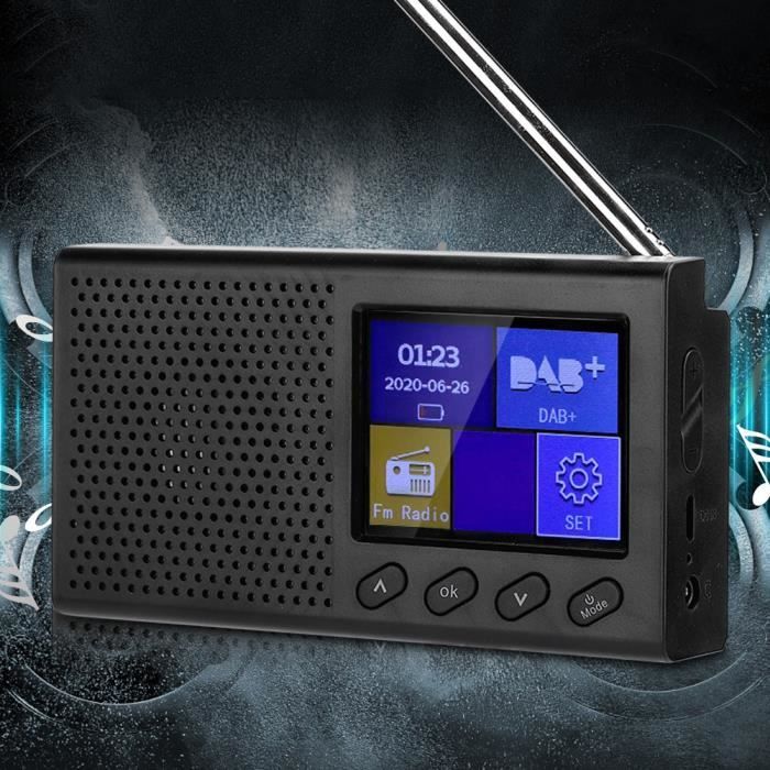 Dab Radio Fm Portable Bluetooth Numérique Avec Lecteur De Musique Mp3 ...