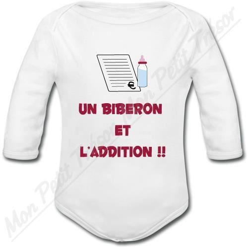 yonacrea Gar/çon Body B/éb/é Manches Courtes Touche Pas Humour