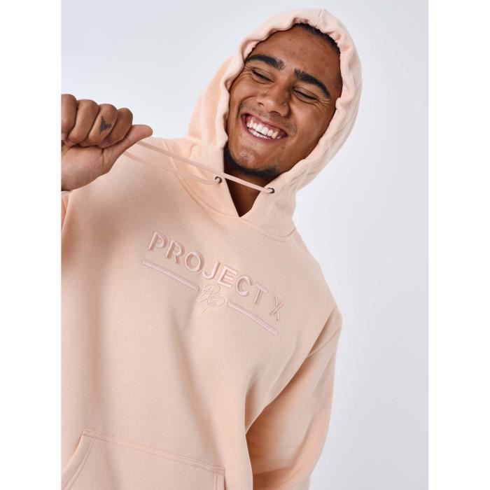 PROJECT X PARIS Sweat a capuche basique Homme Orange Cdiscount Pret a Porter