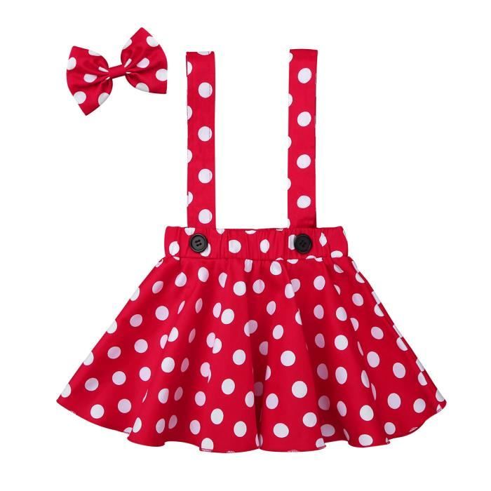 Jupe Jarretelle Bebe Fille Noel Halloween Robe A Pois Vintage Rouge Coton Performances Scene Anniversaire Enfant De 1 A 5 Ans Rouge Cdiscount Pret A Porter