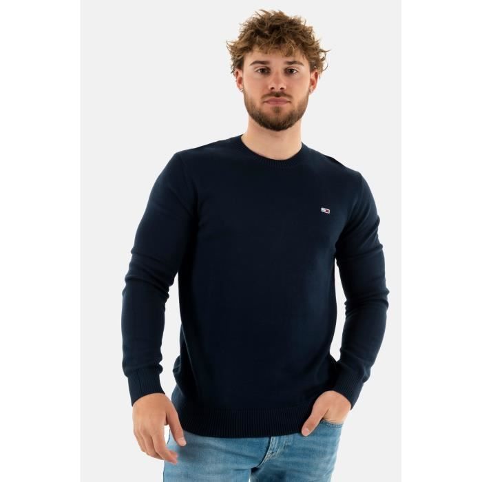 Pull Homme TOMMY JEANS Slim Essential C1G Bleu Léger