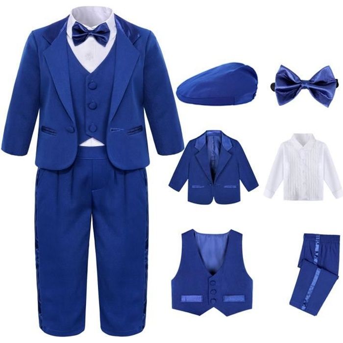 Costume Bebe Garcon Mariage MINTGREEN 5pcs Bleu 100 coton Cdiscount Pret a Porter