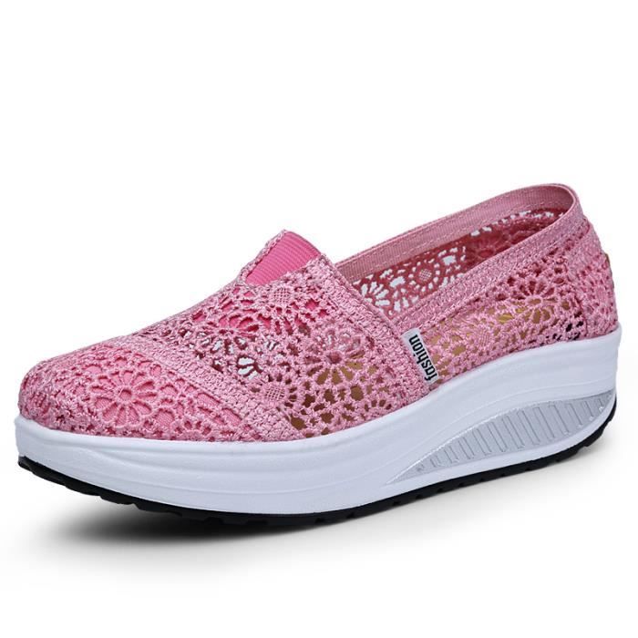 Basket sales dentelle rose