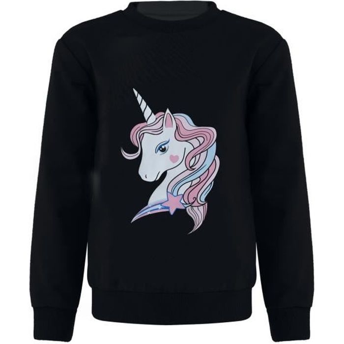 YOOJIA Fille Pull Sweat Shirt Licorne Enfant Blouse T Shirt