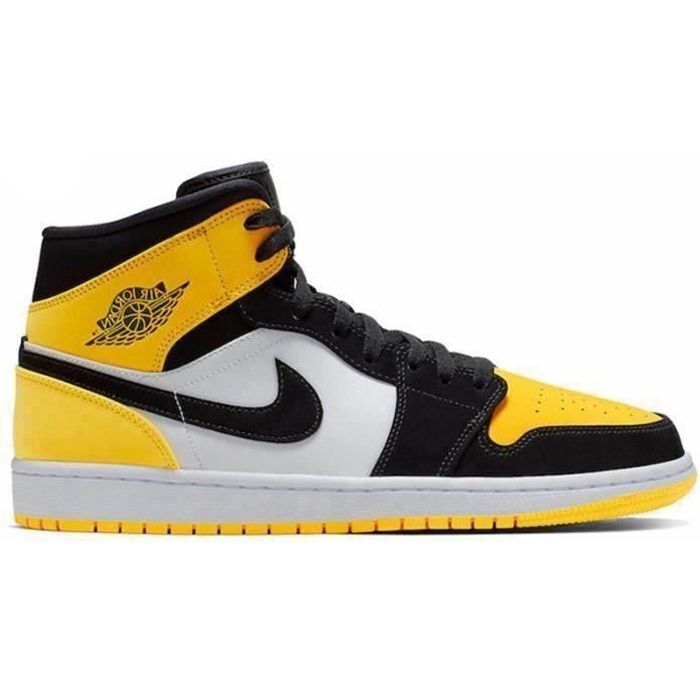 Jordan 1 jaune et noir femme sales