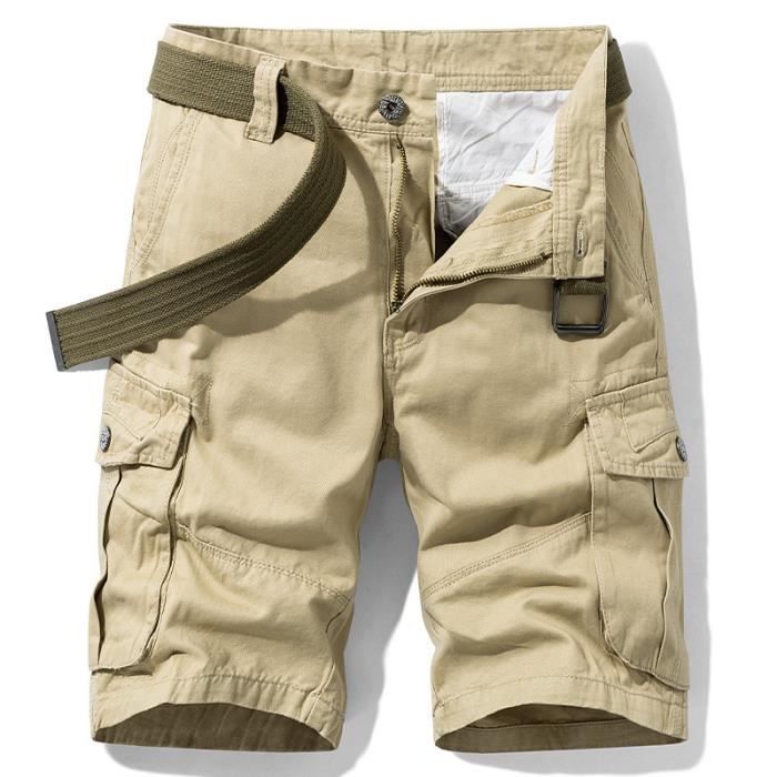 Pantacourt Cargo Garçons Short Large Taille Élastique - Bermuda Casual Sport Fashion Été