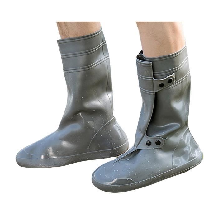 VYIBPDY Couvre-Chaussures Imperméables En PVC - Protection Pluie Avec Semelle Antidérapante Réutilisables (Taille L)