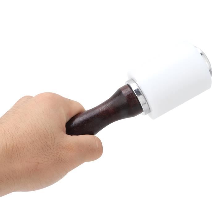 Marteau En Cuir à Double Tête - Tête En Acier Carbone, Manche En Noyer - 33 Cm, 430 G