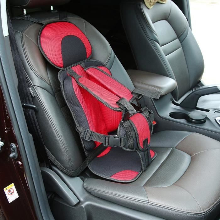 Siège d'auto de sécurité souple pour enfant de 9 mois à 4 ans rouge - Achat  / Vente siège auto Siège d'auto de sécurité - Cdiscount