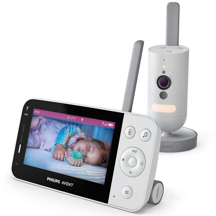 Babyphone vidéo connecté - Philips Avent - SCD923/26 - Capteur température - Mode berceuse - Portée 400m