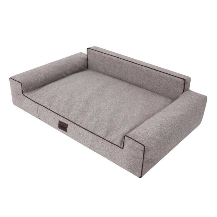 Comparer les prix de Lit pour chien, coussin, lit pour animaux, lits de repos, sofa pour chiens, canapé pour chiens, divan, sofa, cappuccino, 78 x 53 cm