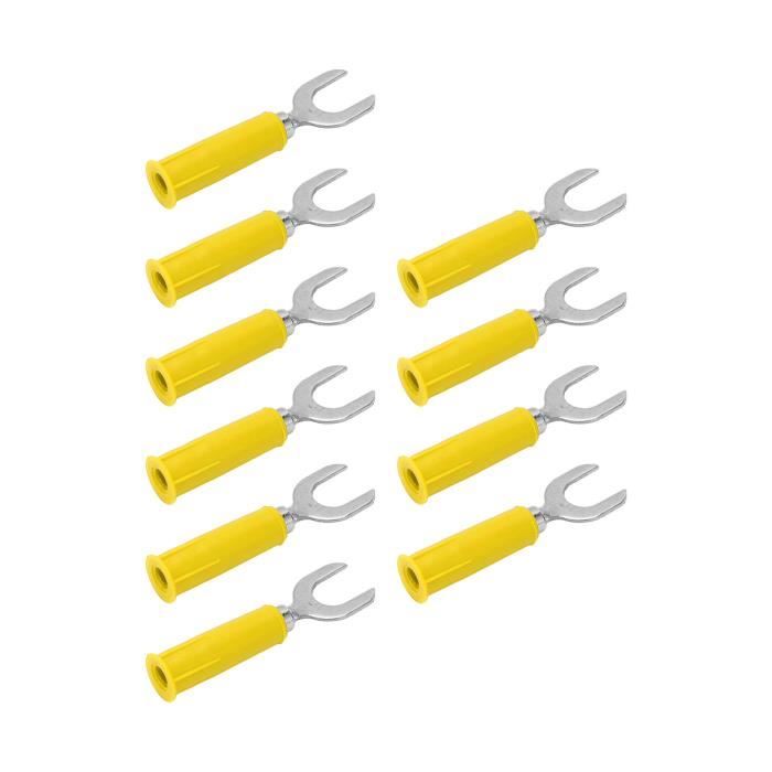 FHE Fiche banane 10 Pièces Connecteur de Prise Banane scellé Protection FHE Fiche banane 10 Pièces Connecteur de Prise Banane scellé Protection