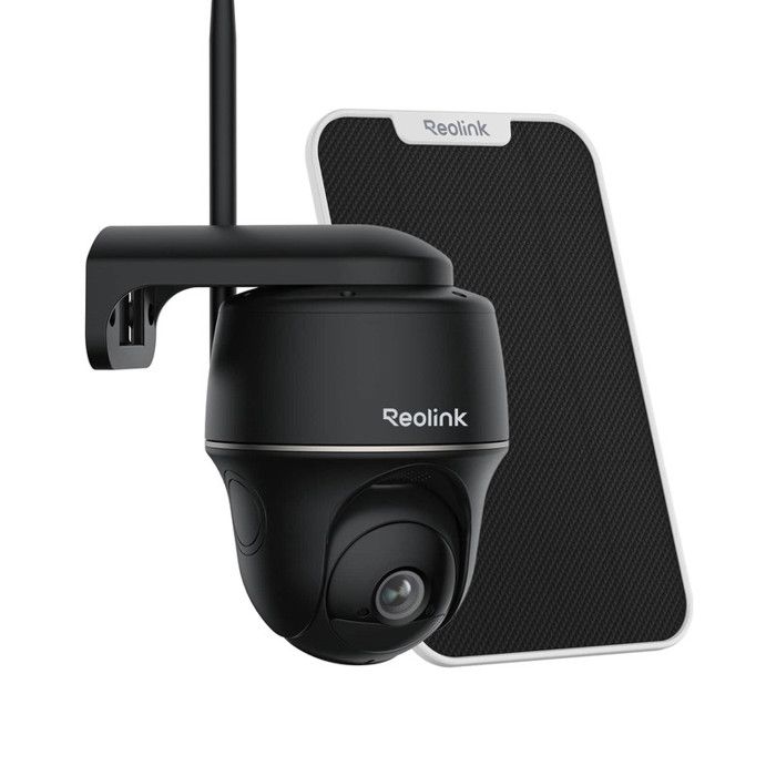 Reolink Camera Surveillance Solaire Exterieur Sans Fil 4MP Caméra IP WiFi 24/5GHzPTVision Nocturne Argus PT+Panneau Solaire