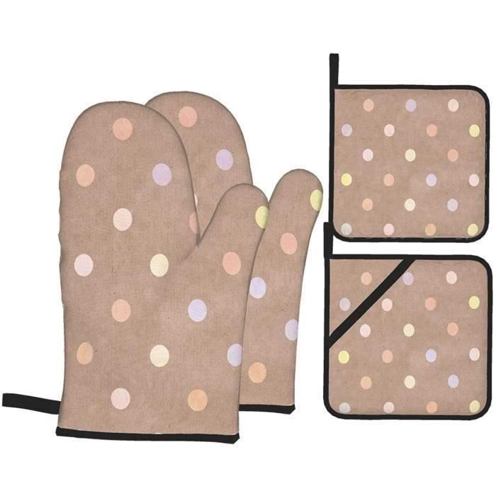 Gants de cuisine résistants à la chaleur, 2 maniques