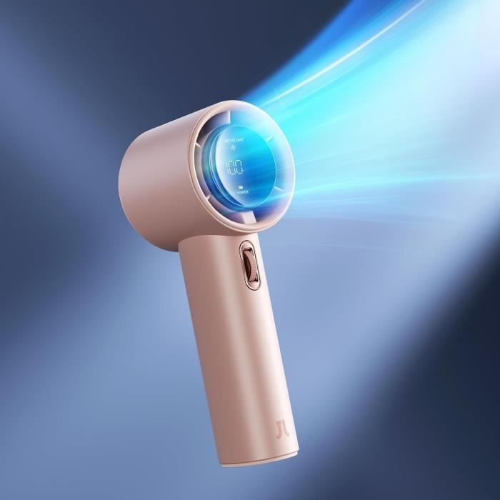 GOOJODOQ Ventilateur Portable à Main, Mini Ventilateur Turbo Portable