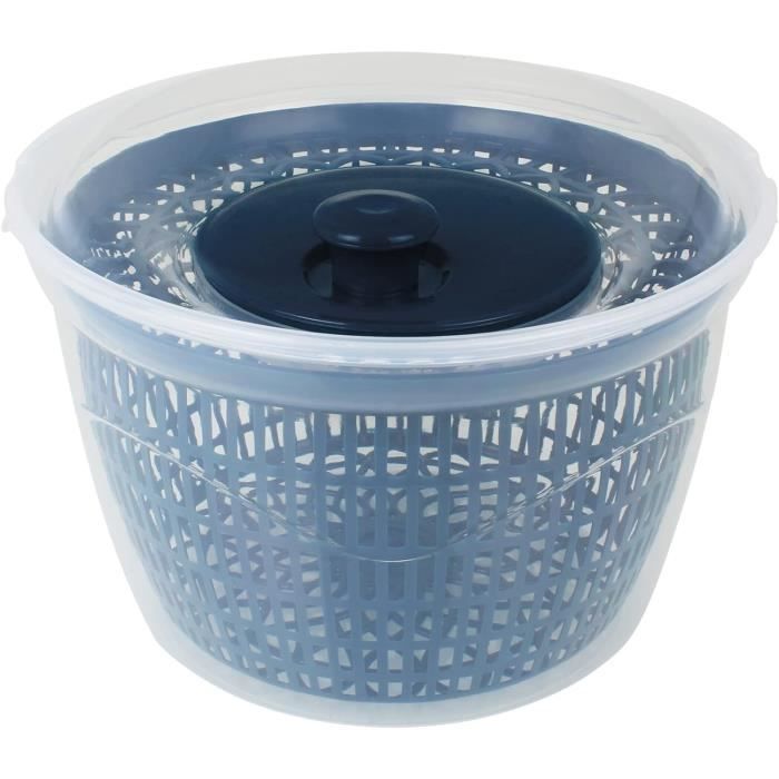 Essoreuse à Salade Avec Fil FIVE Simply Smart - 5,8L - Gris - Polypropylène - Pratique Et Facile à Utiliser