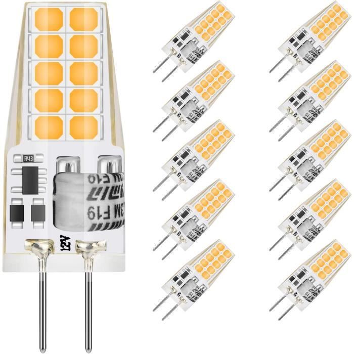 MUSUNIA G4 LED 3W 12V ACDC Ampoules, G4 3W led Équivalent 30W Ampoule