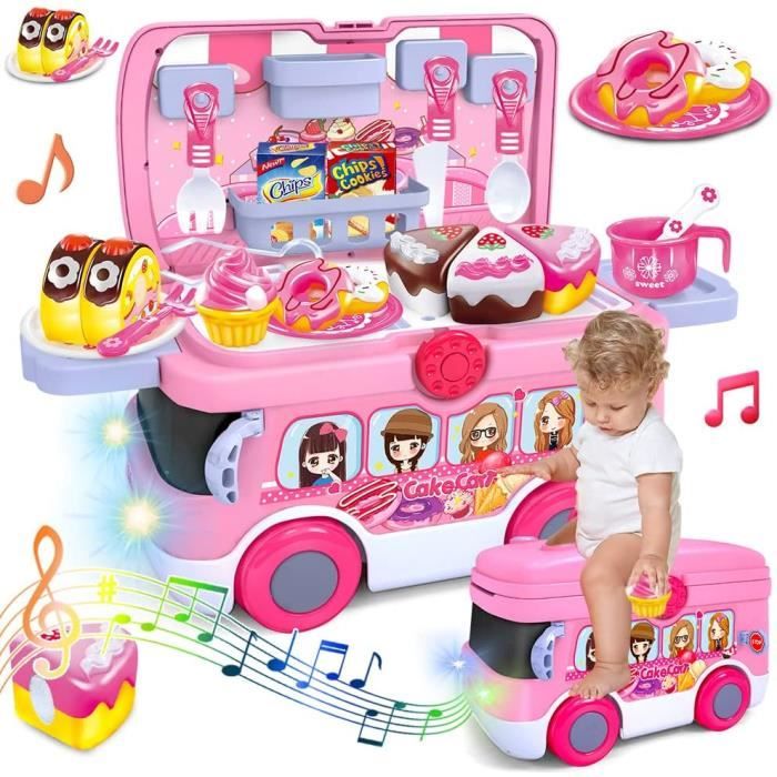 Dinette Jouet de Cuisine pour Enfants 2 3 4 Ans - Jouet Voiture en