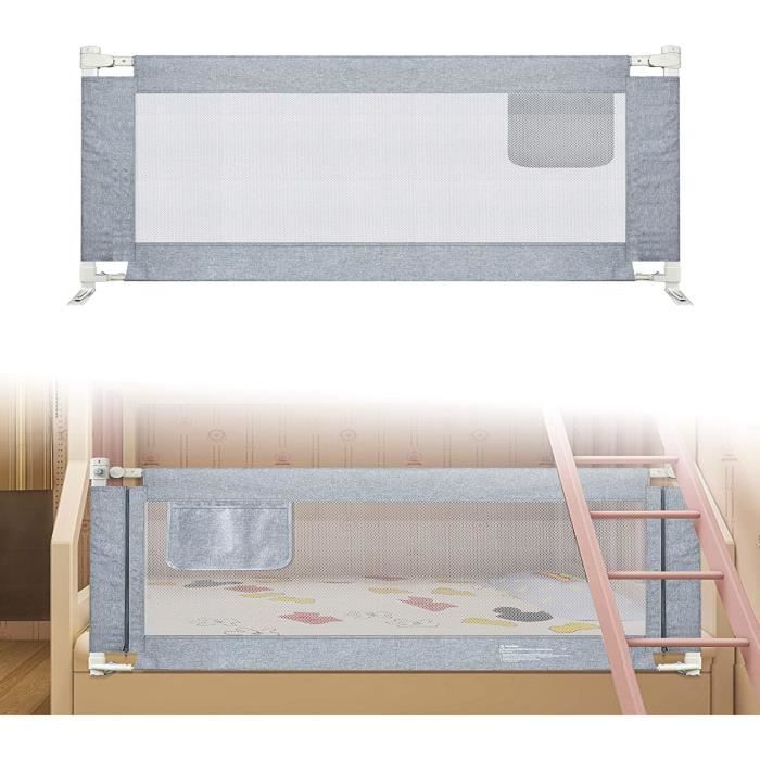 Protection Anti-chute Barrière De Lit Enfant Réglable 70-99cm - Maille Respirante - Pour Lit Double/queen/king Barrière Anti Chute