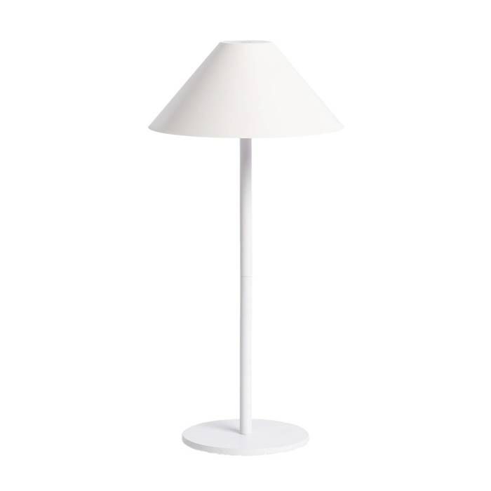 Lampe à poser intérieur/extérieur LED sans fil rechargeable Adam blanc H 32cm Ø 15cm Lampe à poser intérieur/extérieur LED sans fil rechargeable Adam blanc H 32cm Ø 15cm