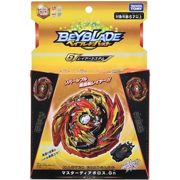 Toupie Beyblade Burst GT B-155 starter Master Diabolos.GN Takara Tomy -  Cdiscount Jeux - Jouets