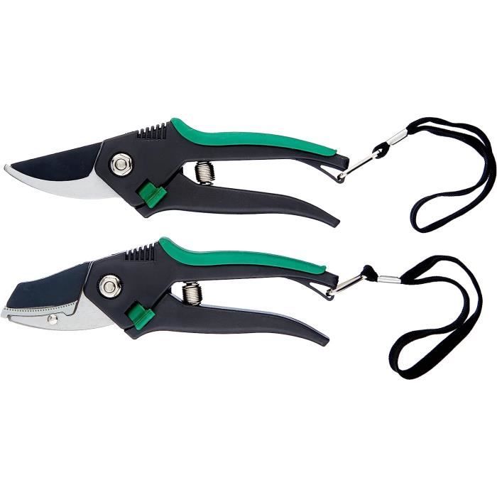 BLACK DECKER - Ensemble De Sécateurs De Jardin 2 Pcs