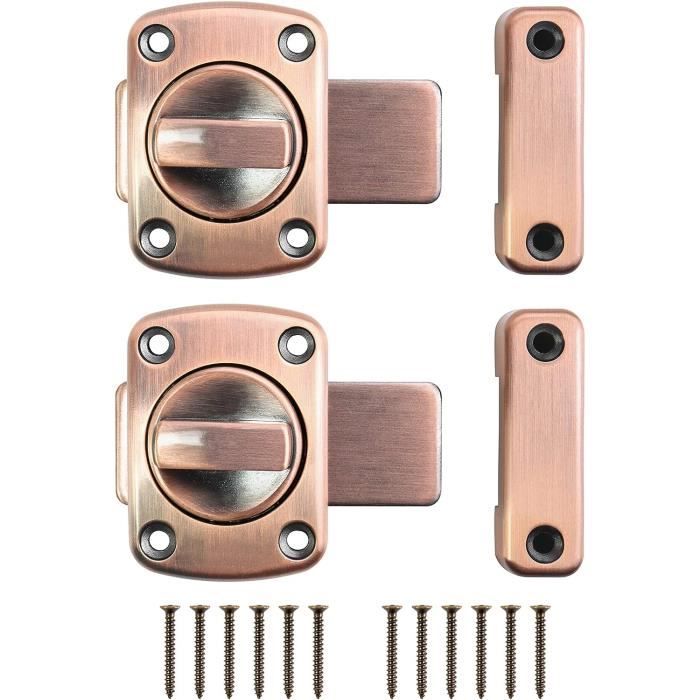 Targette De Porte Coulissante En Acier Inoxydable 304 - Longueur 15 Cm, Trou Pour Cadenas, 4 Clés, Noir - Pour Portail, Garage, Fenêtre, Abri De Jardin - 6