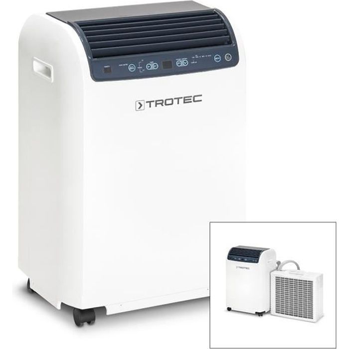 TROTEC Climatiseur split mobile PAC 4600 - Ventilation - pour 48 m²/120 m³ max. - 4,3 kW - Débit 550 m³/h