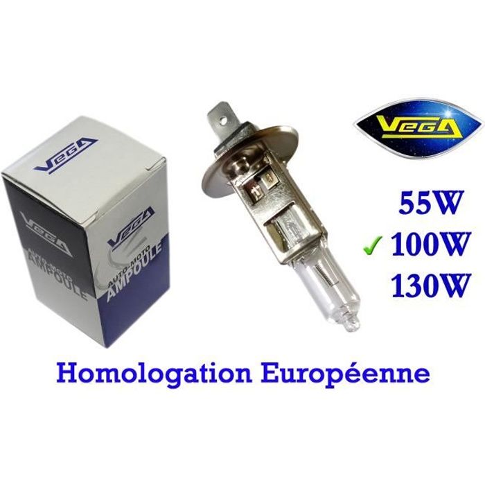 1 ampoule Vega® Halogène 'Maxi' H1 100W P14.5s Marque Française 12V