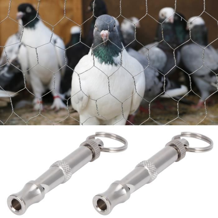 Sifflet à Ultrasons En Métal Pour Dressage Oiseaux, Son Puissant, Portable, Outil De Rappel Et D'alimentation